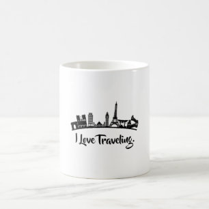 Caneca De Café Ideia de oferta de Skyline para cidades da Europa