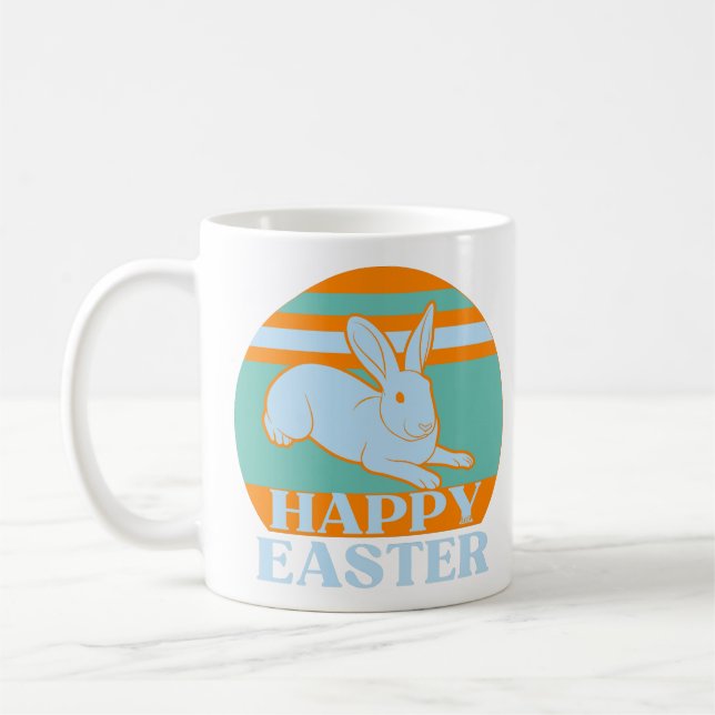 Caneca De Café ideia de presente de coelhinho de Páscoa engraçado (Esquerda)