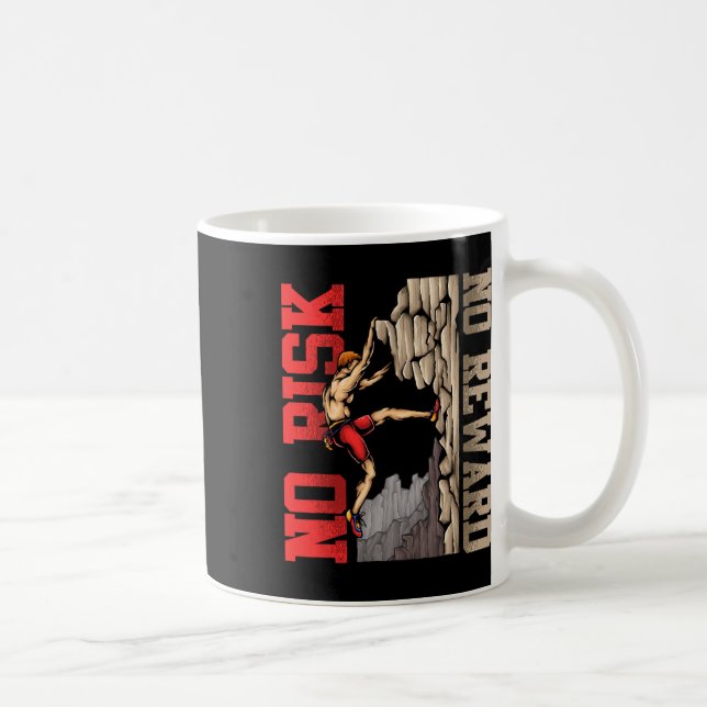 Caneca De Café Ideia de Presente de Escalada em Rocha Escalador d (Direita)
