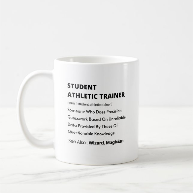 Caneca De Café ideia de presente para o treinador atlético estuda (Esquerda)