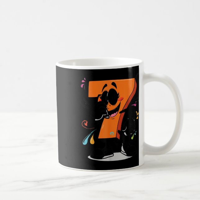 Caneca De Café Idéia de Roupa de Halloween Sick Seven 67 Meme Bra (Direita)