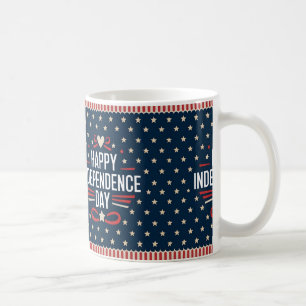 Caneca De Café Ideia do Dia da Independência e 4 de julho