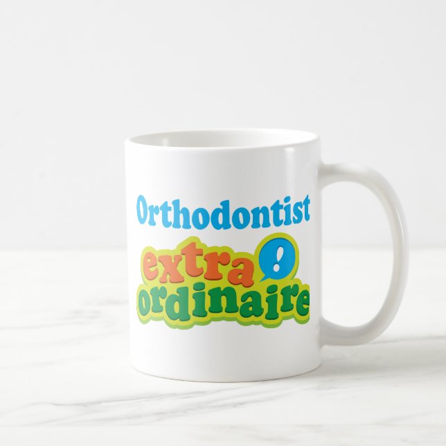 Caneca De Café Ideia Extraordinaire do presente do Orthodontist (Direita)