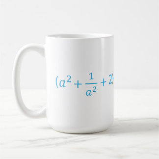 Caneca De Café Identidade Algébrica a^2 + 1 a^2 + 2 - 2 Equação