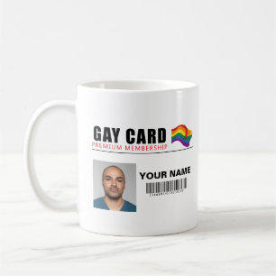 Caneca De Café Identidade de Associação Personalizada à Placa Gay