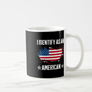 Caneca De Café Identifique como uma bandeira americana Orgulhosa
