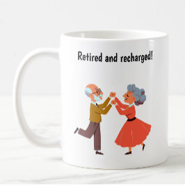 Caneca De Café Idosos com Espírito Jovem Dançando