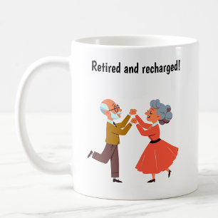 Caneca De Café Idosos com Espírito Jovem Dançando