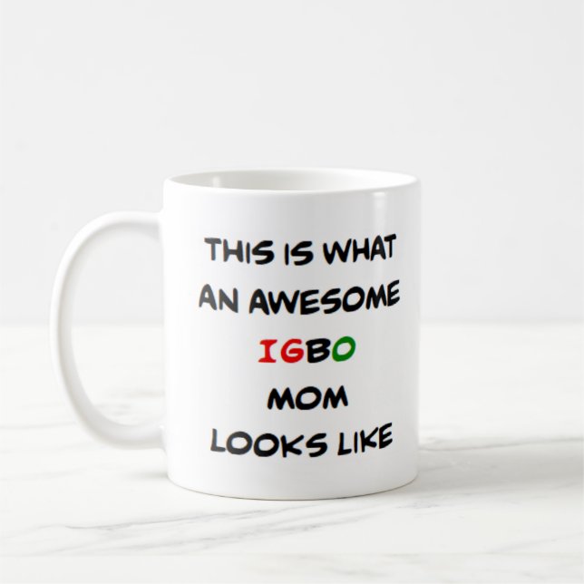 Caneca De Café igbo mom, awesome (Esquerda)