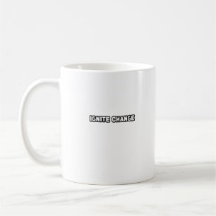 Caneca De Café Ignite a Mudança Inovação, Lei de Mindset Revoluci