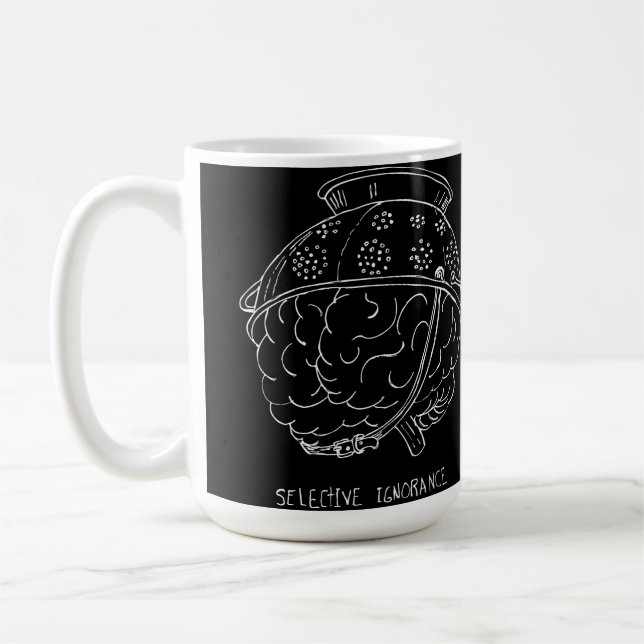 Caneca De Café Ignorância Seletiva (Esquerda)