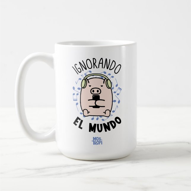 Caneca De Café │Ignorando el mundo (Esquerda)