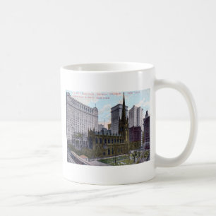 Caneca De Café Igreja de trindade, vintage 1912 da Nova Iorque