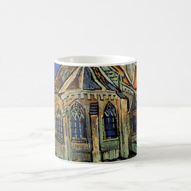 Caneca De Café Igreja em Auvers-sur-Oise por Vincent van Gogh (Centro)