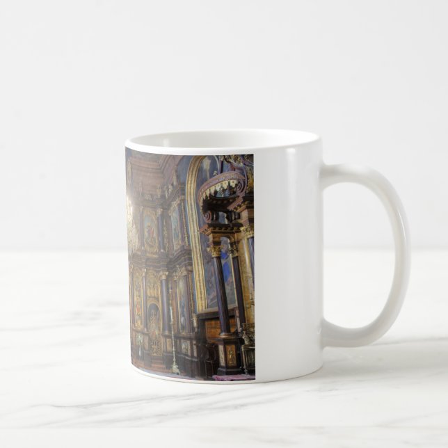 Caneca De Café Igreja ortodoxa do grego da trindade santamente (Direita)