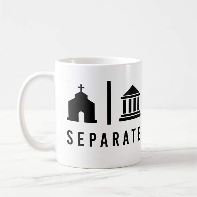 Caneca De Café Igreja Separada e Estado (Esquerda)