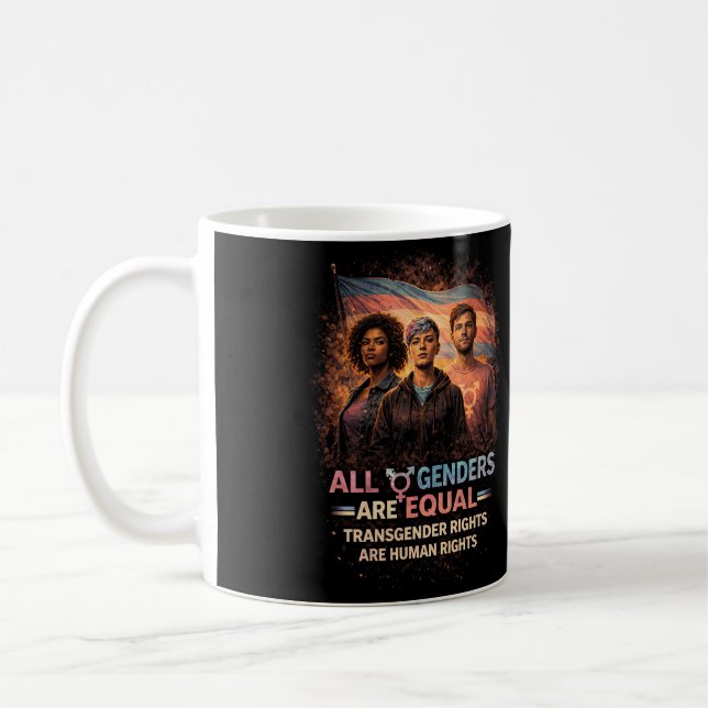 Caneca De Café Iguais Sob Todas as Bandeiras (Esquerda)