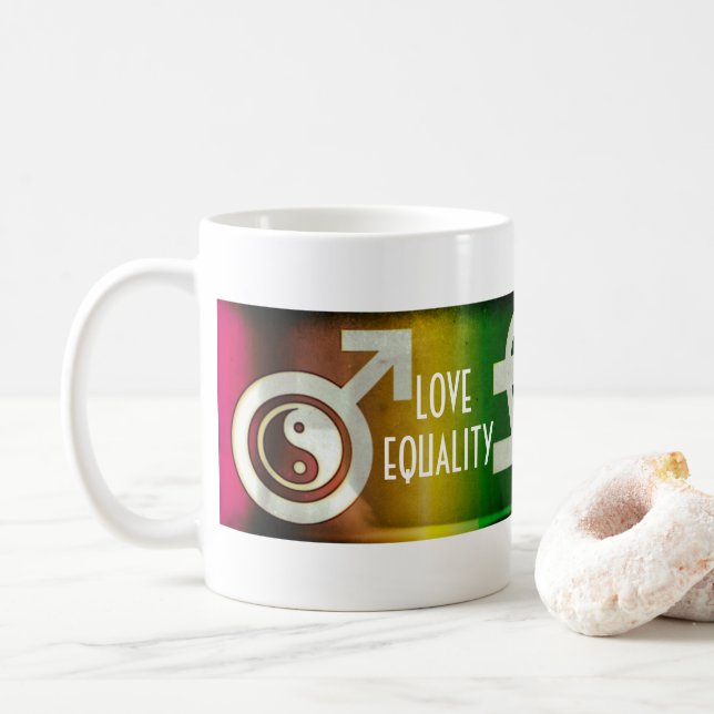 Caneca De Café Igualdade de Amor (Com Donut)