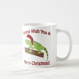 Caneca De Café Iguana Deseje A Você Um Feliz Natal