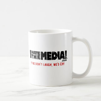 Caneca De Café IHateTheMedia.com - se nós não rimos, nós