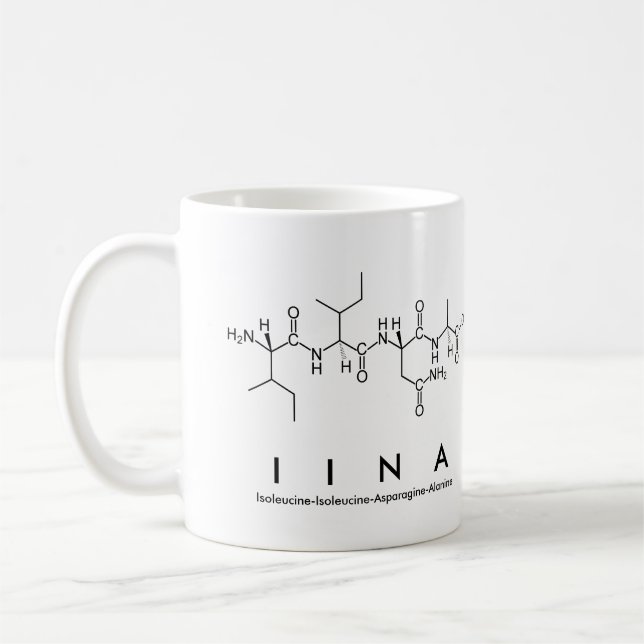 Caneca De Café Iina peptide name mug (Esquerda)