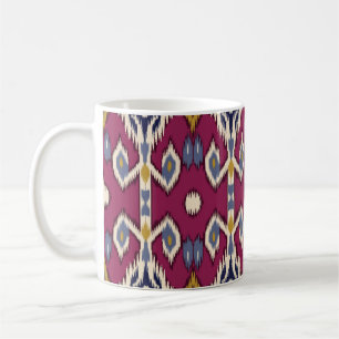 Caneca De Café Ikat Chevron: Elegância Étnica