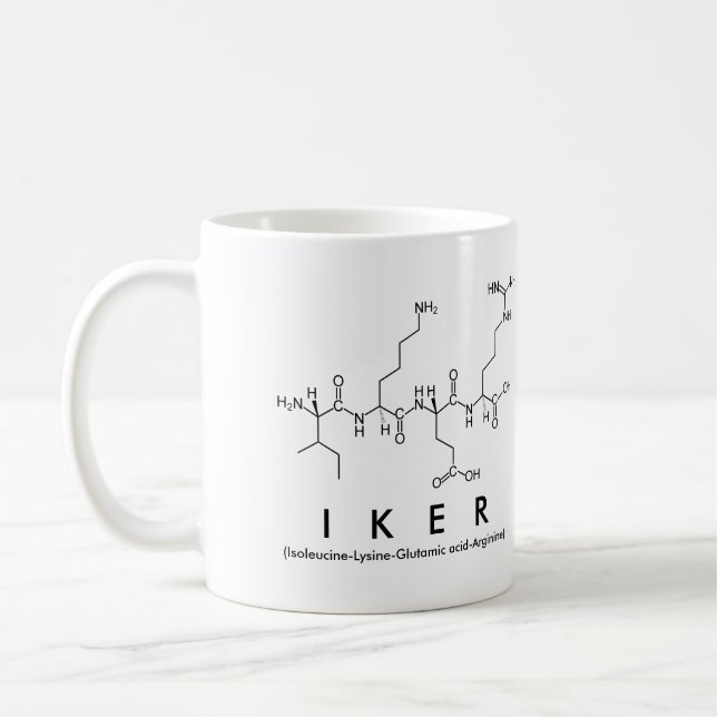 Caneca De Café Iker peptide name mug (Esquerda)