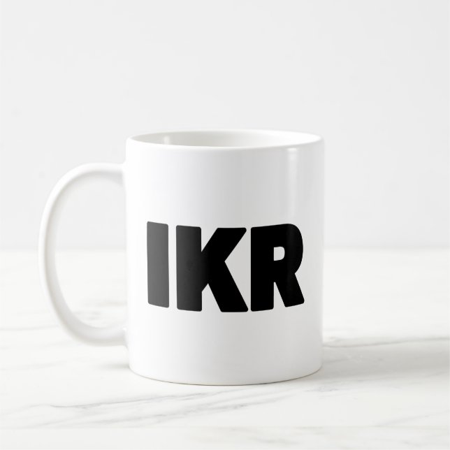 Caneca De Café IKR | Faixa de Texto (Esquerda)