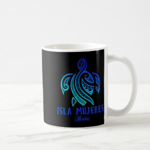 Caneca De Café Ilha das Mulheres México Tartaruga Marinha Tie Dye