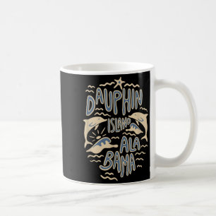 Caneca De Café Ilha Dauphin Alabama Oceano Amantes de Golfinhos R