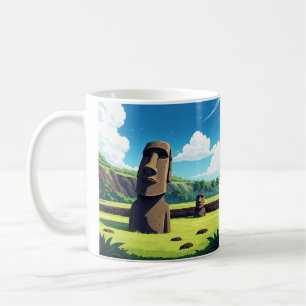 Caneca De Café Ilha de Páscoa Chile Moai Viagem