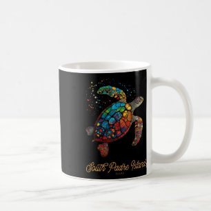 Caneca De Café Ilha de South Padre Vintage Retro Texas Tartaruga 