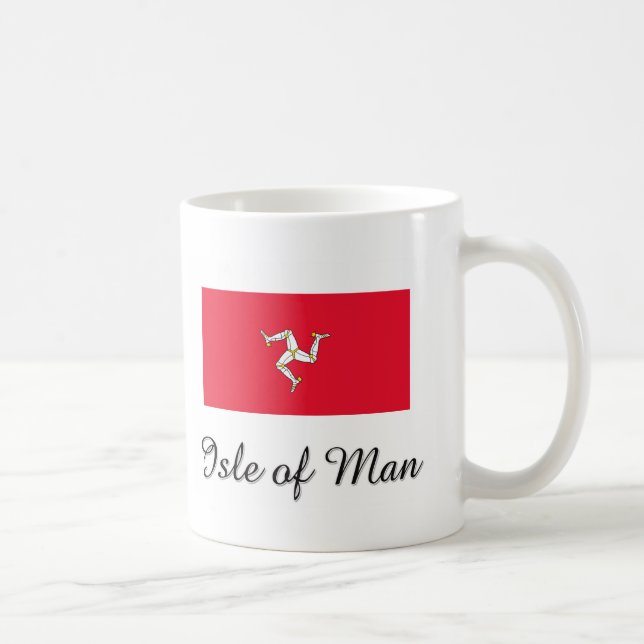 Caneca De Café Ilha do design da bandeira do homem (Direita)