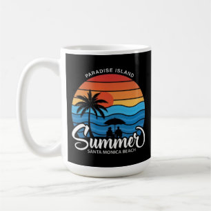Caneca De Café Ilha do Paraíso Praia de Santa Mônica-35307