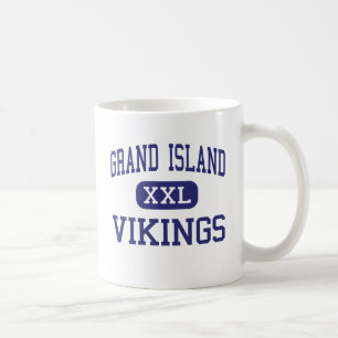Caneca De Café Ilha grande média de Viquingues da ilha grande