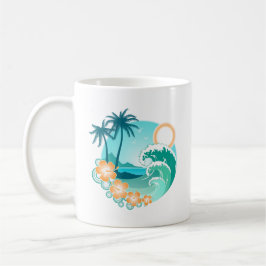 Caneca De Café Ilha Havaiana 1