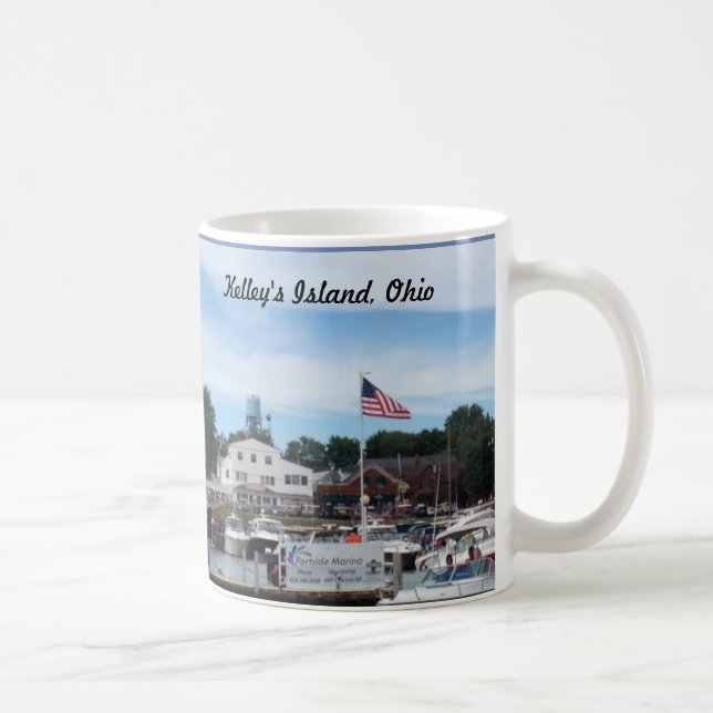 Caneca De Café Ilha Kelley Portside Marina Ohio Mug (Direita)