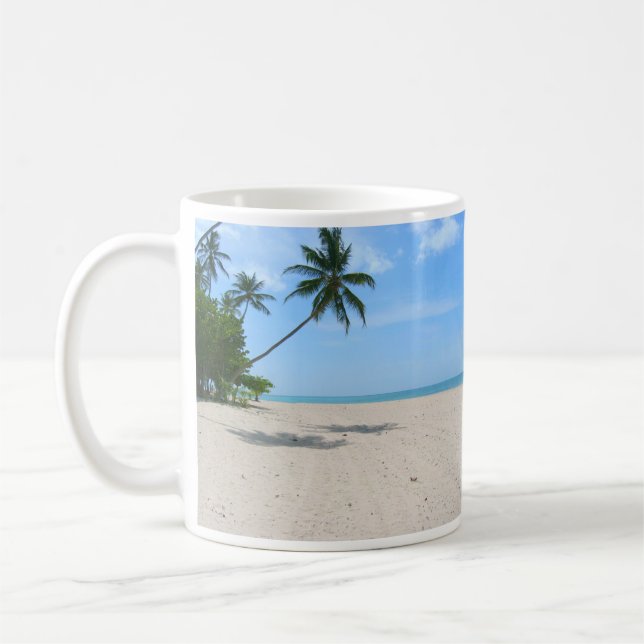 Caneca De Café Ilha Tropical, Palm Trees (Esquerda)