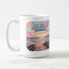 Caneca De Café Ilha Tybee Georgia Sunrise Beach Savannah