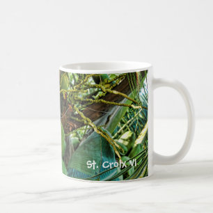 Caneca De Café Ilha Verde Coconuts Palm Tree