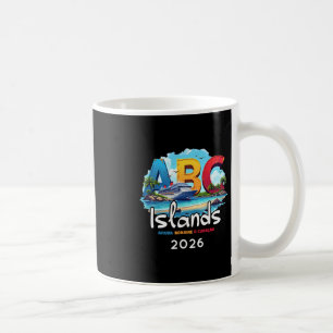 Caneca De Café Ilhas Abc Aruba Bonaire Curaçao Cruzeiro Férias 