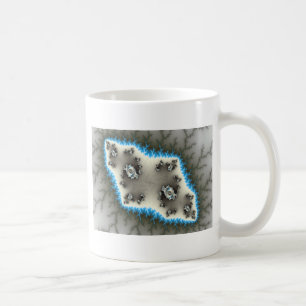 Caneca De Café Ilhas Azuis - Mug Fractal