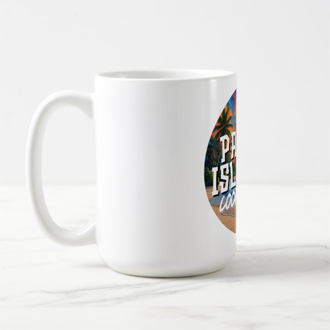 Caneca De Café Ilhas Cook - Ilha do Pacífico (Esquerda)
