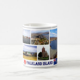 Caneca De Café Ilhas Falkland - Port Stanley - I Love -