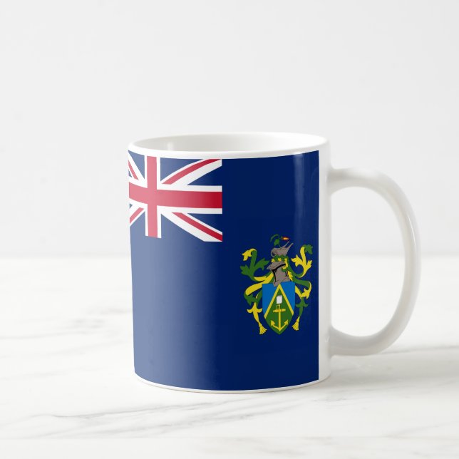 Caneca De Café Ilhas Pitcaira Bandeira Cerâmica Café Mug (Direita)