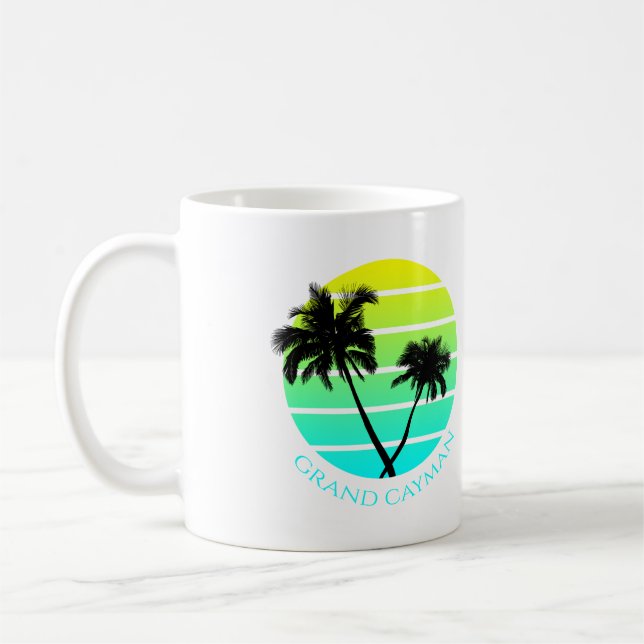Caneca De Café Ilhas Retro Grand Cayman (Esquerda)