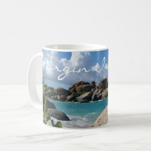 Caneca De Café Ilhas Virgens Britânicas, Gorda, The Baths Beach