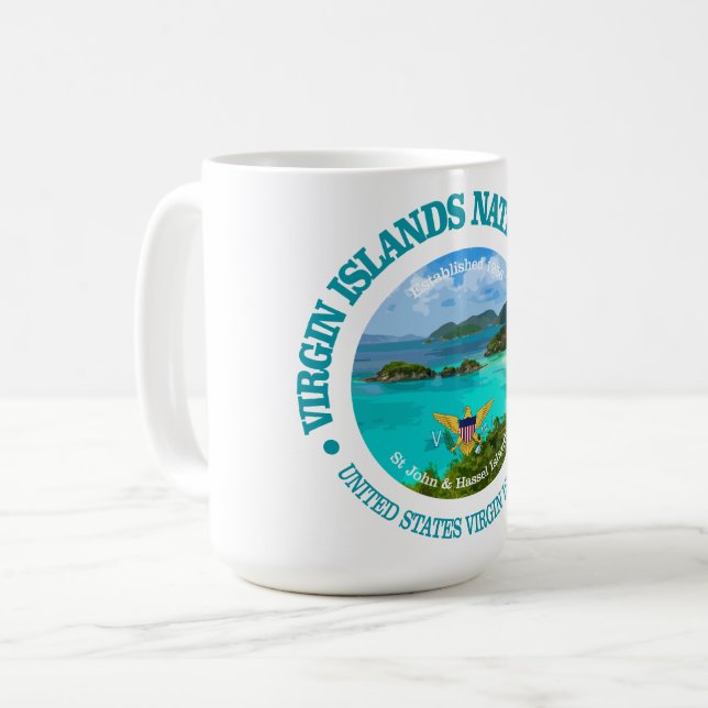 Caneca De Café Ilhas Virgens NP (Frente Esquerda)