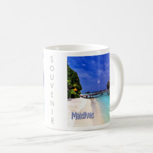 Caneca De Café Ilhas zMV004 praia de MALDIVES, Ásia, Coffee Mug