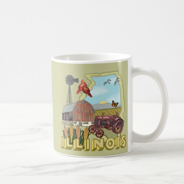 Caneca De Café Illinois (Direita)